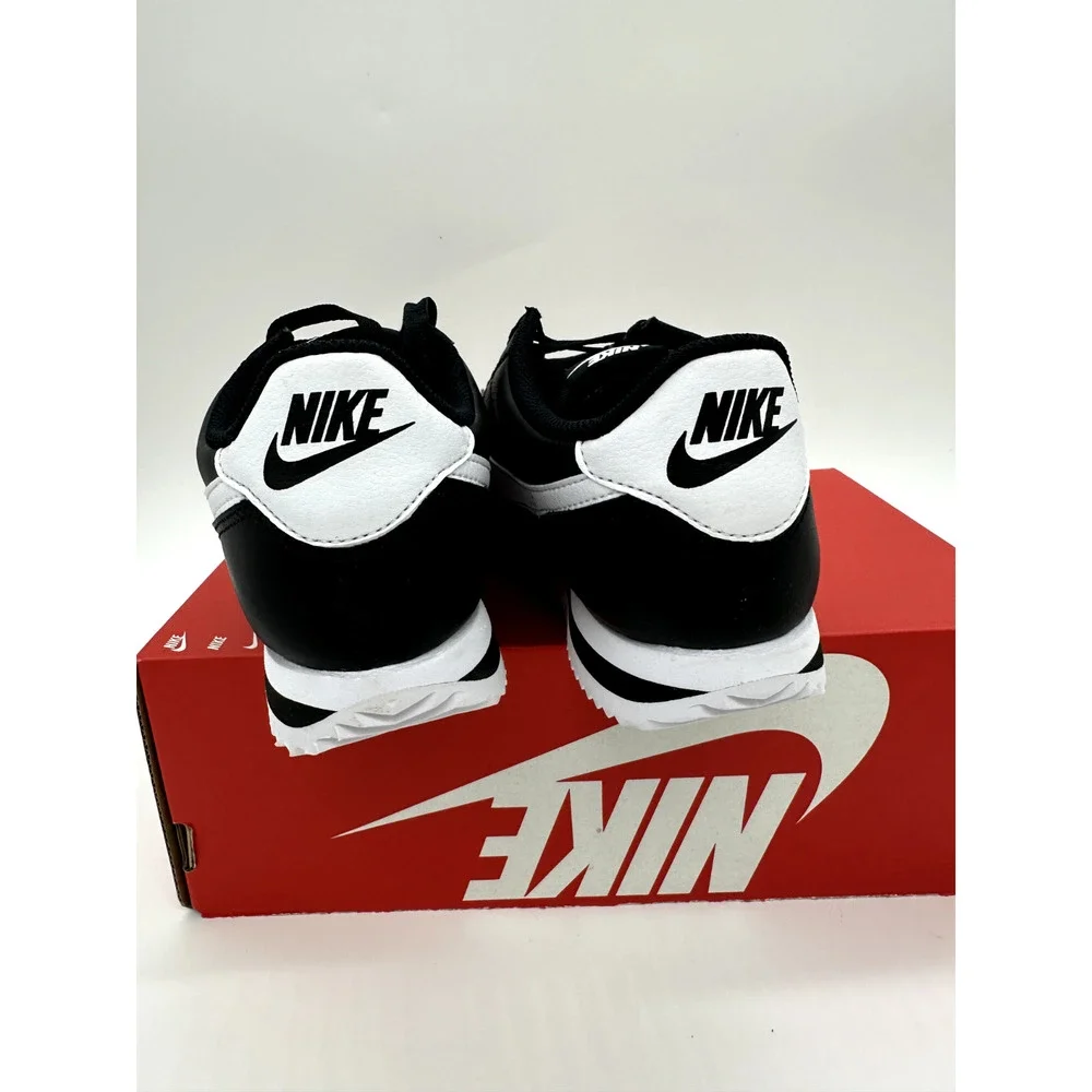 Nike Cortez Women's size 5.5 Black White Leather athleisure Shoes DN1791 001 - Picture 5 of 6